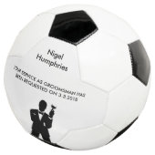 花婿介添人・グルームズマンサッカーボール招待状 サッカーボール (3/4)