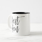 花婿介添人 |スクリプトスタイルのカスタム結婚 ツートーンマグカップ (正面左)