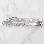 花婿介添人・プロポーザル・スパークリー・シパーソナライズされたルバー  ソムリエナイフ (裏面)