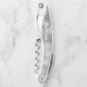 花婿介添人・プロポーザル・スパークリー・シパーソナライズされたルバー  ソムリエナイフ (正面)