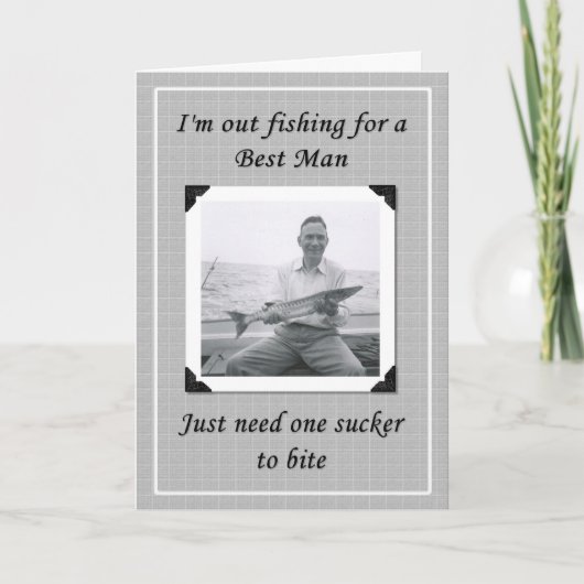 花婿介添人? 招待状 (正面)