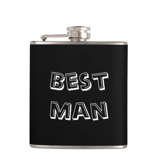 花婿介添人 | 結婚s フラスク (正面)