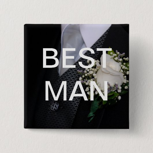 花婿介添人 缶バッジ (正面)