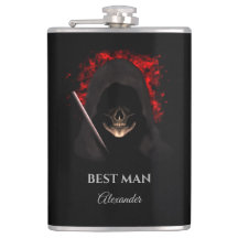 花婿介添人groomsmenギフト結婚式の引き出物flask