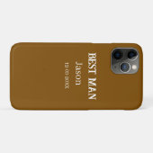 花婿側の独身女性パーティー 名前 モダン シンプル Case-Mate iPhoneケース (裏面(横))