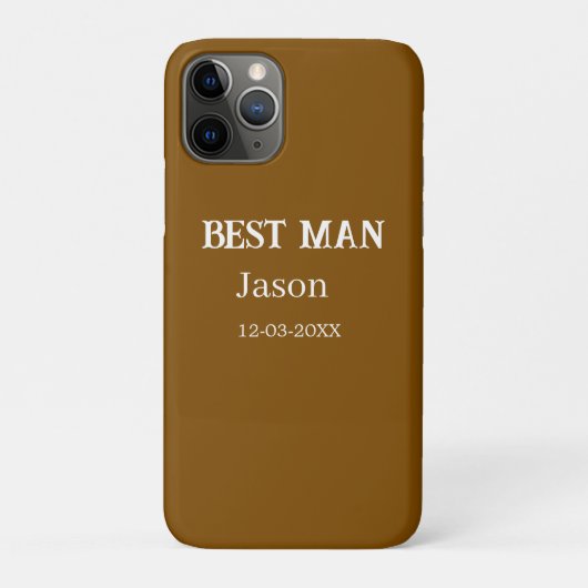 花婿側の独身女性パーティー 名前 モダン シンプル Case-Mate iPhoneケース (裏)