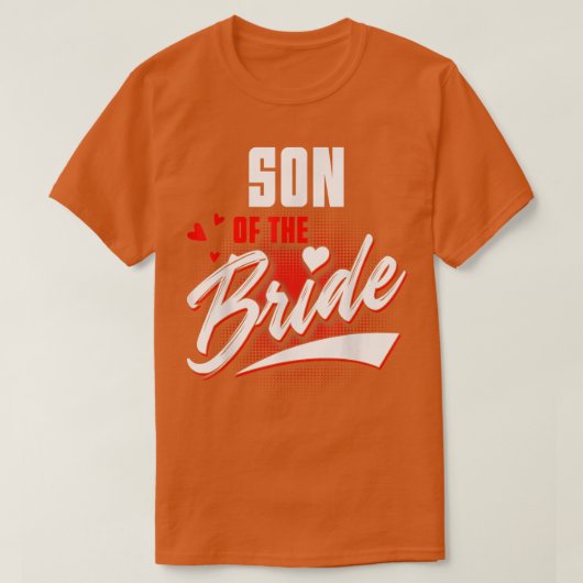 花婿側の結婚式パーティー Tシャツ (デザイン正面)