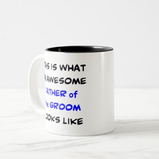 花婿素晴らしの父 ツートーンマグカップ (正面左)