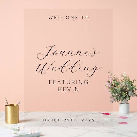 花婿結婚式の花嫁おもしろい式 アクリルサイン (ウェディング)