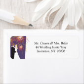 花婿結婚花火差出人住所ラベル ラベル (インサイチュ)