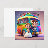 花婿花嫁と虹のバス セーブザデート (正面/裏面)