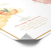 花婿花嫁のシグネチャードリンク ウォーターカラー カクテル ポスター (角)