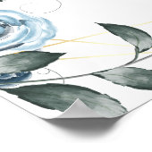 花婿花嫁のシグネチャードリンク バーメニュー看板 ポスター (角)