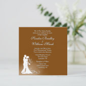 花婿花嫁のチョコレートウェディング 招待状 (スタンド正面)