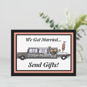 花婿花嫁のリンカーヌリ  / 挙式・披露宴 招待状 (スタンド正面)