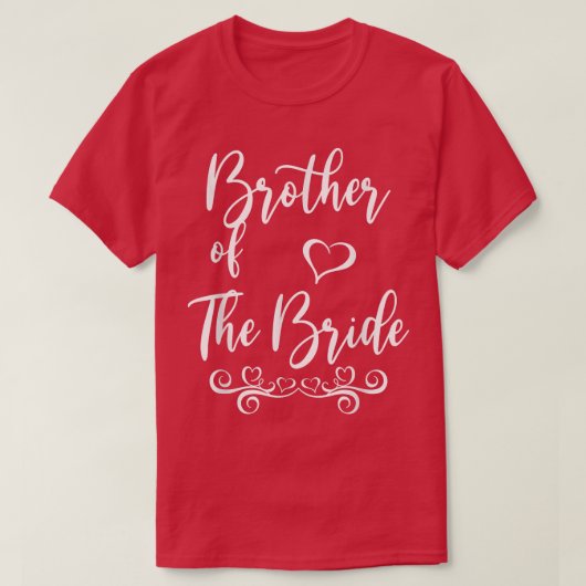 花婿花嫁の兄弟 結婚式お揃いコーデ Tシャツ (デザイン正面)
