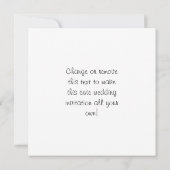 花婿花嫁の国際シンボル 招待状 (裏面)