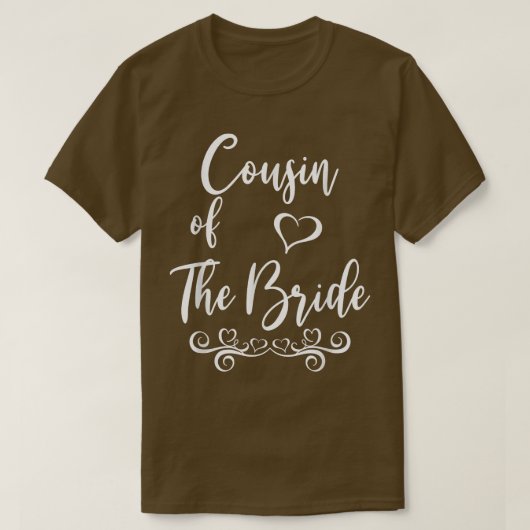 花婿花嫁の従兄弟 結婚式マッチング Tシャツ (デザイン正面)