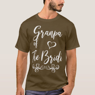 花婿花嫁の祖父 結婚式おそろいコーデ Tシャツ