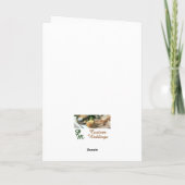 花婿花嫁の結婚カード カード (裏面)