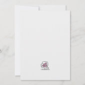 花婿花嫁 ウェディングパーティー依頼カード 招待状 (裏面)