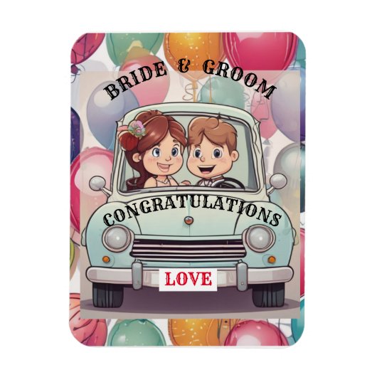 花婿花嫁 マグネット (縦)