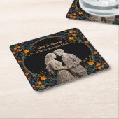 花婿花嫁 ロイヤル クラシック スクエアペーパーコースター (アングル)