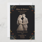 花婿花嫁 ロイヤル クラシック 招待状 (正面)