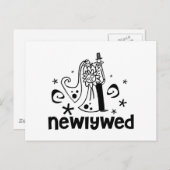 花婿花嫁 新婚 案内ポストカード (正面/裏面)