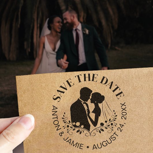 花婿花嫁 Save The Date 結婚日 名前 セルフインキングスタンプ