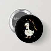 花婿間抜けのマットに結婚なるMr Goose Groom 缶バッジ (正面&裏面)