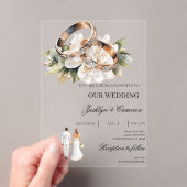 花婿 アクリル招待状 (インサイチュ (ポータブル))