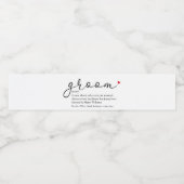 花婿　独身最後の宴　結婚式 ペットボトルラベル (シングルラベル)