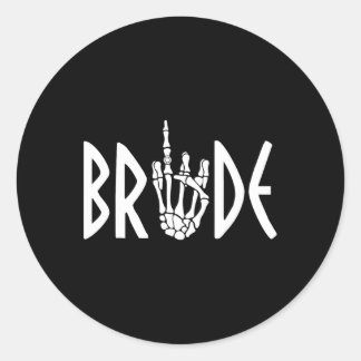 花婿 花嫁 スケルトン ゴシック ウェディング 婚約 ハロウィン ラウンドシール