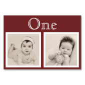 花婿 花嫁 年齢 カスタム カラー シルバー テーブル ナンバー テーブルナンバー (裏面)