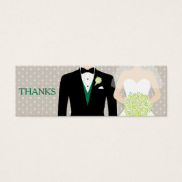 花婿 花嫁 結婚式 無料ドリンク券 緑