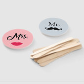 花婿 花嫁 Mr Mrs ウェディング ゲーム ハンド ファン (組立なし)