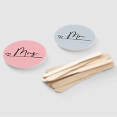 花婿 花嫁 Mr Mrs ウェディング ゲーム ハンド ファン (組立なし)