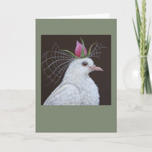 花嫁あいさつカードを持つ カード (正面)