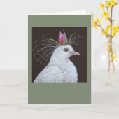 花嫁あいさつカードを持つ カード (黄色い花)