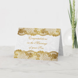 花嫁おめでとうのカードの親 カード