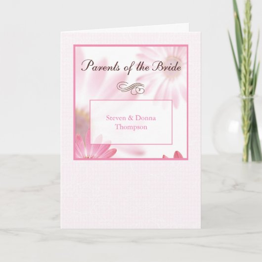 花嫁おめでとう名前をカスタムする カード (正面)