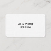 花嫁おもしろいの父 名刺 (裏面)