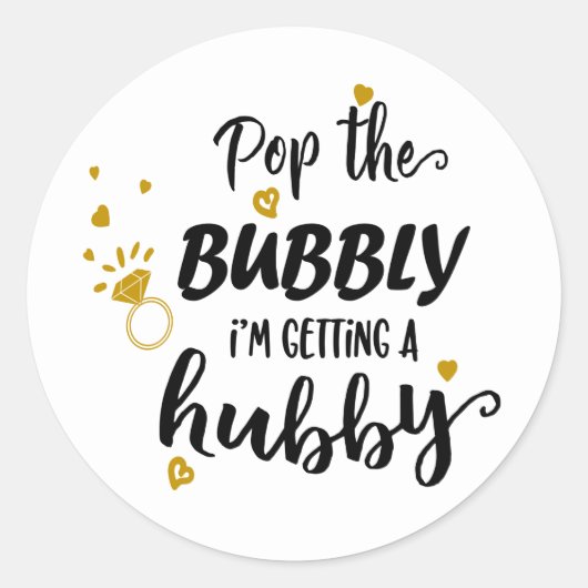 花嫁おもしろい夫人の結婚ブライダルシャワー婚約 ラウンドシール (正面)