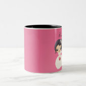 花嫁およびメイド・オブ・オーナー（花嫁付き添い人） ツートーンマグカップ (中央)