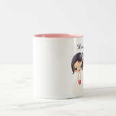 花嫁およびメイド・オブ・オーナー（花嫁付き添い人） ツートーンマグカップ (中央)