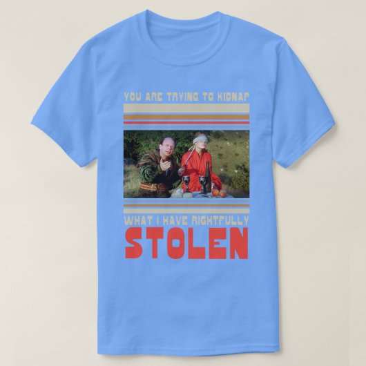 花嫁お前は俺が持ってる物を誘拐しようとしている Tシャツ (デザイン正面)