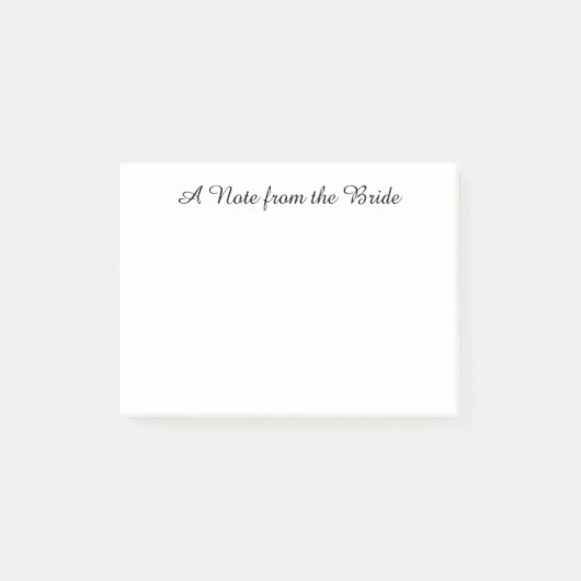 「花嫁からのメモ」ポストイット ポストイット (正面)