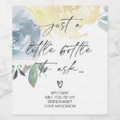 花嫁からの花嫁メイド提案書ギフト ワインラベル (シングルラベル)