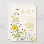 花嫁からビーガーデンワイルドフラワーズブライダルシャワー 招待状 (正面)